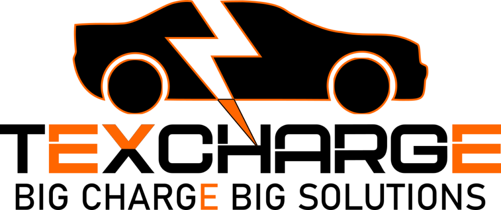 orange texcharge car lightning bolt texas